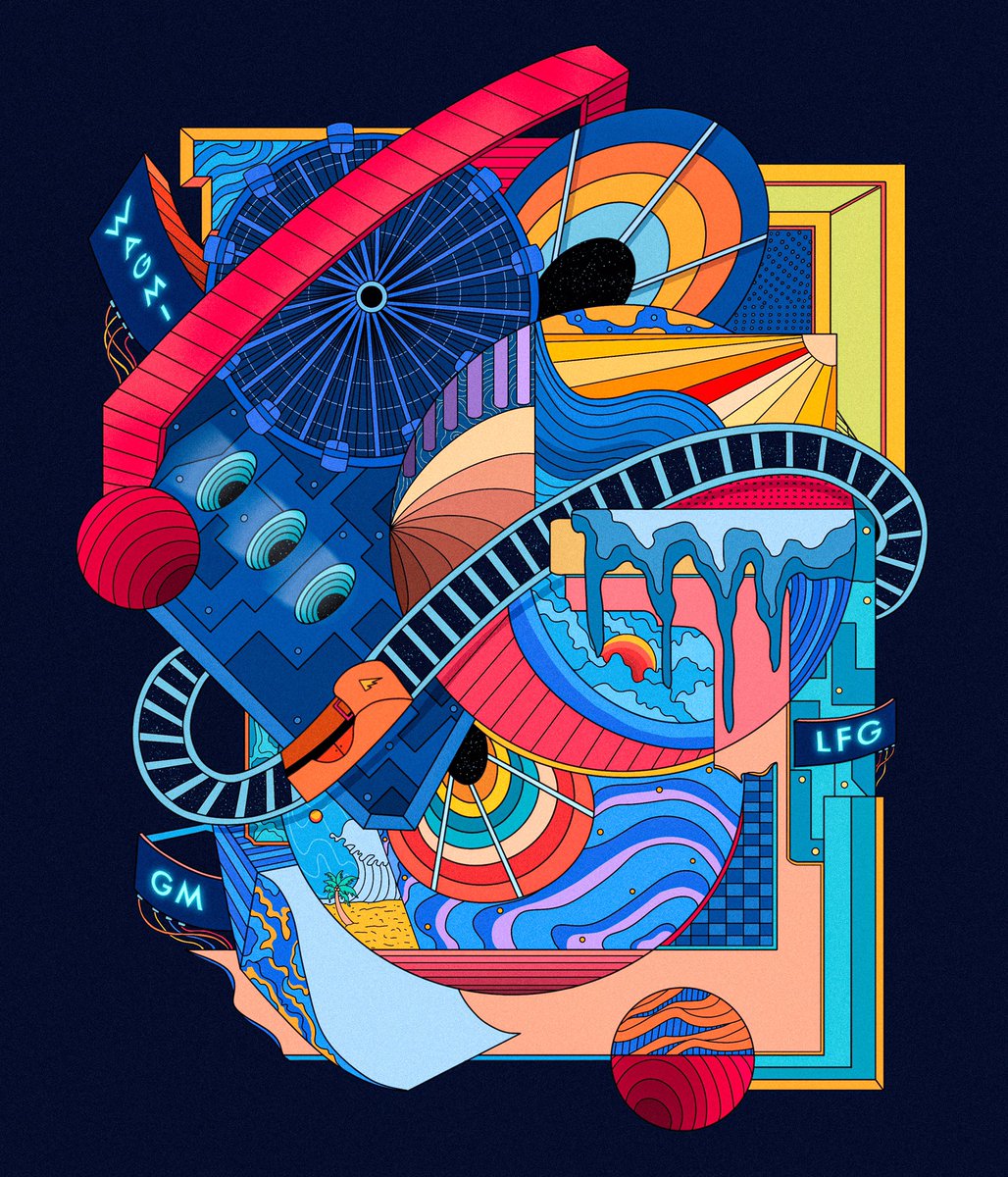 New drop on <a href="/exchgART/">Exchange Art</a> 

‘Good Times’
Reserve 1.5 SOL
Include pNFT for all bidders

Link below! 🔽🎡