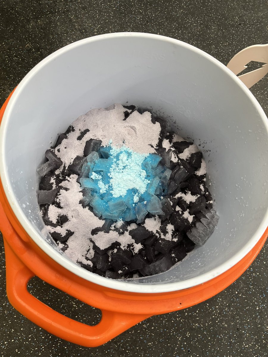 panthersATC's tweet photo. Week 3: Last night under the Friday Night Lights we mixed some “Blurple” Gatorade. Gatorade is packed with electrolytes needed for hydration. Sodium, potassium to name a couple. #ATSafeSports @ILAthTrainers https://t.co/kW7okeHC4G
