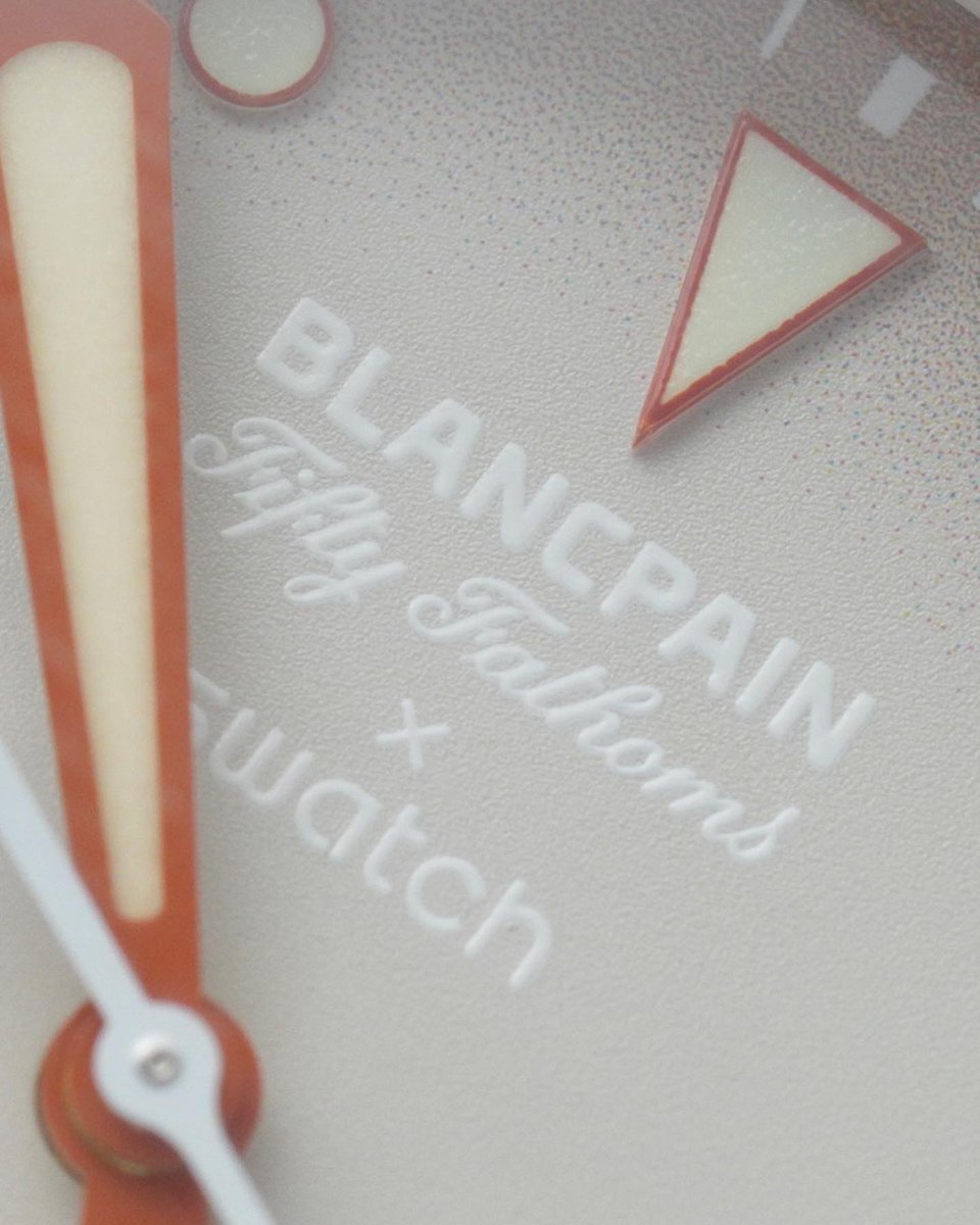baldassarreted's tweet photo. The Blancpain x Swatch Scuba is here! 

With five vibrant bioceramic cases sitting on color-matched recycled fishing net nato straps, this new take on the Fifty Fathoms houses a well-decorated SISTEM51 automatic movement while paying homage to one of the most iconic dive watches of all time.

What do you think of this new collaboration?