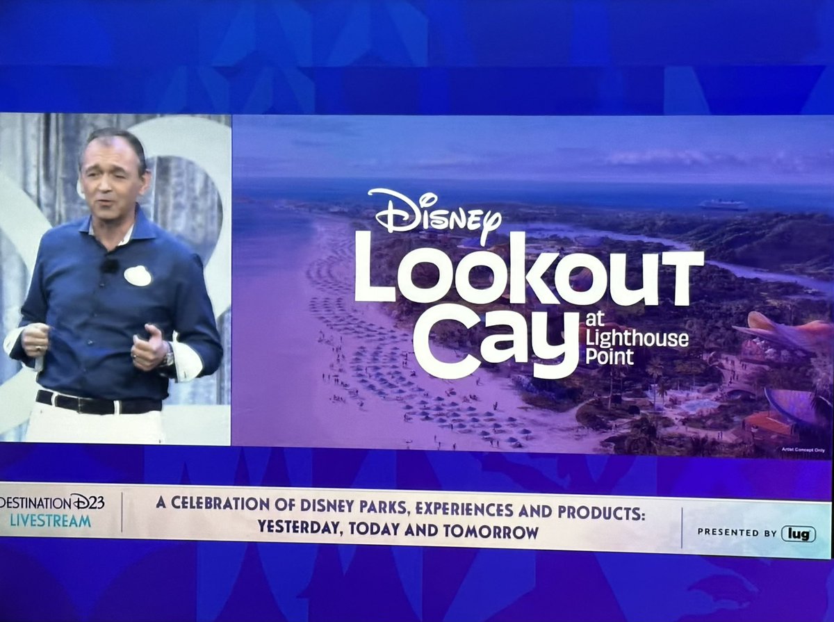 Lookout Cay at Lighthouse Point is the  new Disney Cruise island destination! 

#DestinationD23 #dcl
