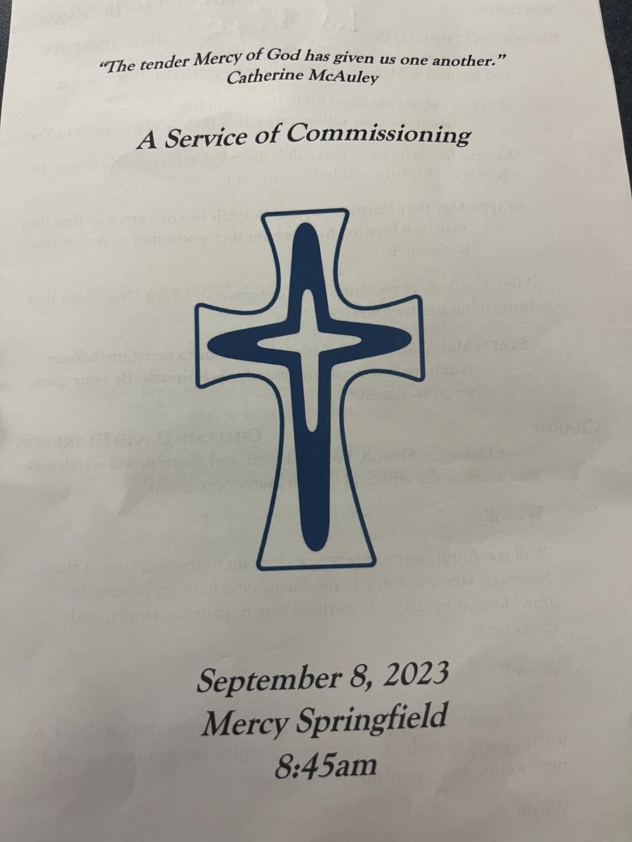 Bhenniii's tweet photo. We are so happy to welcome and commission four chaplains as they join our clinical pastoral education program at Mercy Springfield! I know you will be a blessing to our patients and coworkers! ⁦@MercySGF⁩ https://t.co/0DAf1O4Ijg
