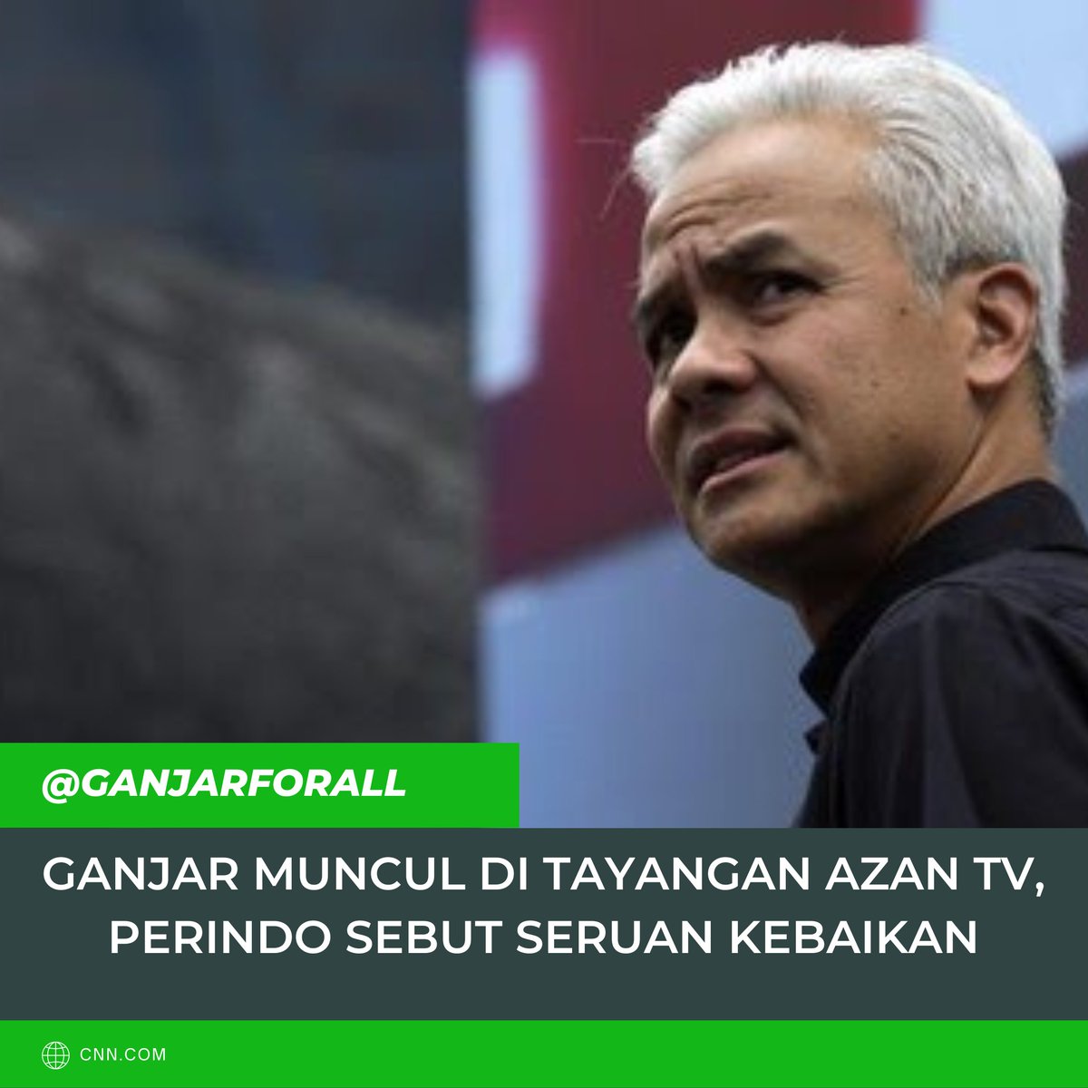ganjarforall's tweet photo. Bakal calon presiden Ganjar Pranowo muncul di tayangan azan salah satu stasiun televisi. Partai Perindo menilai tidak ada yang salah dengan hal itu.

#ganjarforall #GanjarPranowo #Ganjar #GenerasiGotongRoyong #GanjarPresiden #GanjarUntukSemua https://t.co/s7Ummdj438