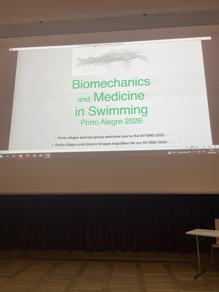 FlavioASCastro's tweet photo. XV World Symposium in Biomechanics and Medicine in Seimming 2026 - Porto Alegre!! #swimming #sportsciences #waterpolo #ufrgs https://t.co/CjA9bFv0Fo