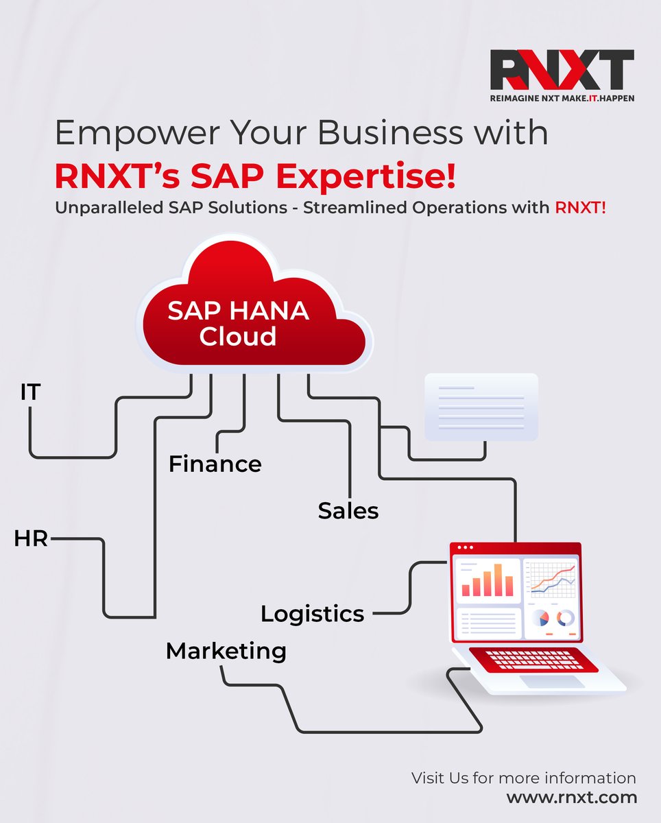 ResourceNXT's tweet image. Streamline operations with RNXT's SAP Practice! Expert solutions in SAP HANA, Salesforce &amp;amp; Cloud for a holistic business view. Empower &amp;amp; innovate seamlessly in the digital age. Discover more at rnxt.com 🌟 #RNXTSolutions #SAPConsulting #CloudServices