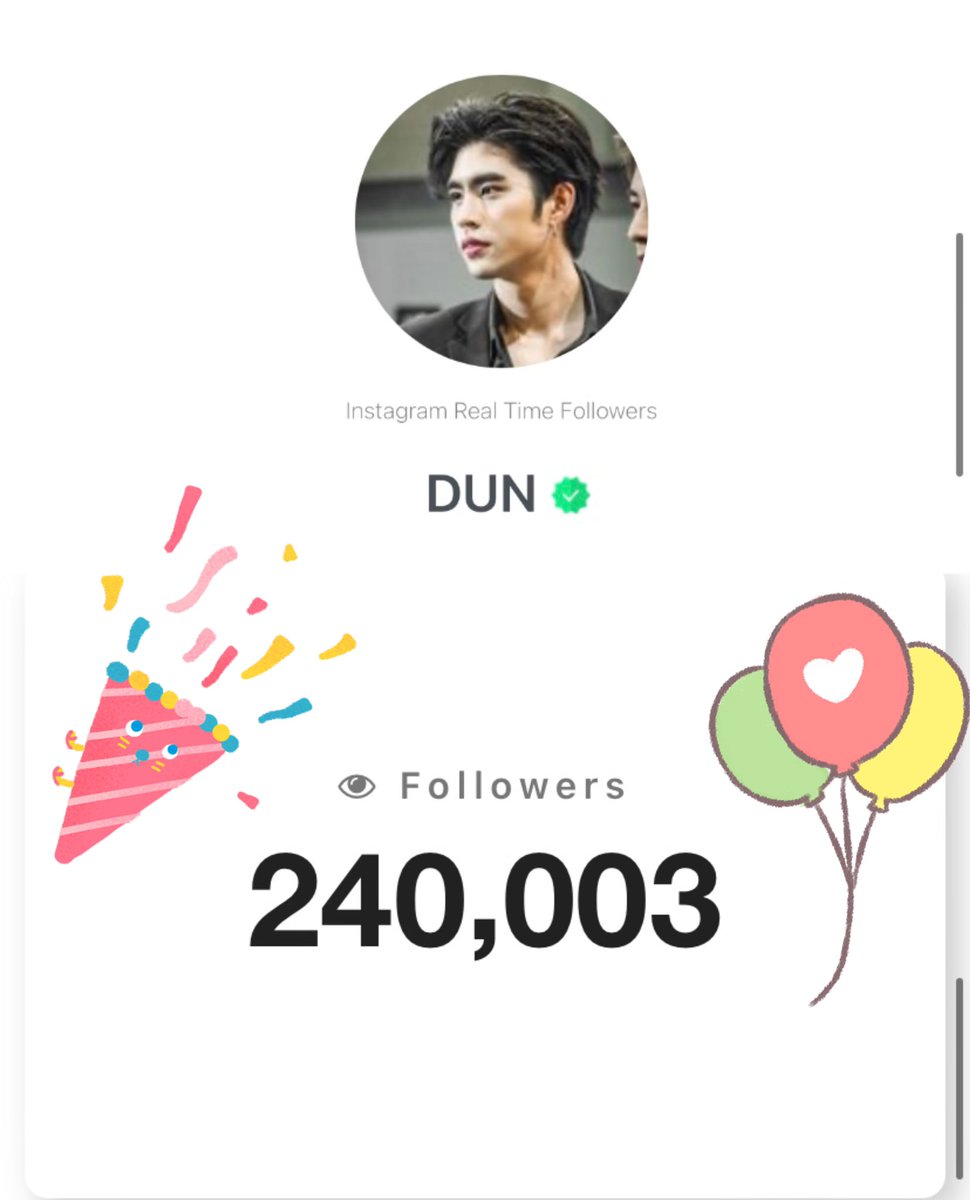 คุณดุลมีผู้ติดตามทางไอจี 240K แล้ว🎉
ขอให้ผลงานปังๆ มีคนรักเพิ่มขึ้นมากมายนะคะ 💓💓

#สองแสนสี่ที่รักของดุล 
<a href="/dunromch/">Dun</a> #dunromch