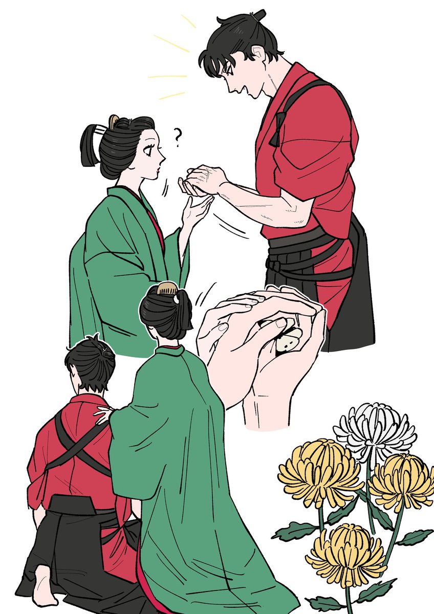 菊の日らしいので☺️ 松寿院さまと来島さんを…🫶