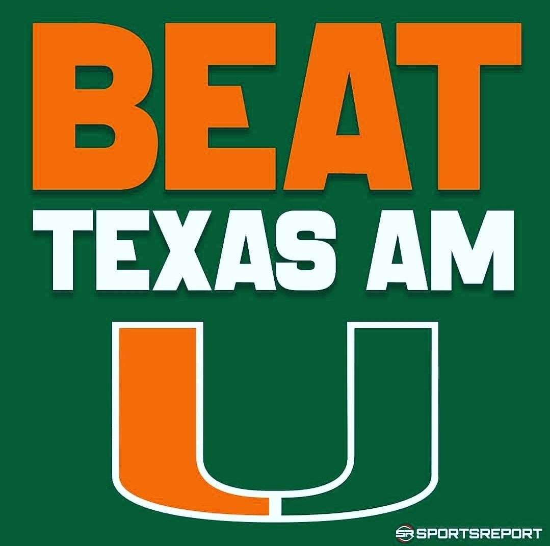 melvinfreeman1's tweet photo. Let's go @CanesFootball get this win today πͺπΎ ππΎ #beatAM https://t.co/DUkcsa6WiM