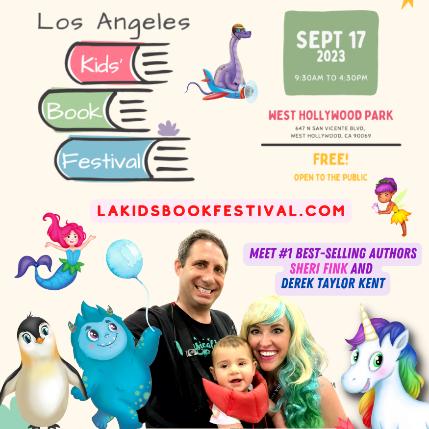 DerekTaylorKent's tweet photo. LA families - one week from today, Sept 17, join me and @Sheri_Fink for the FIRST annual LA Children's Book Festival! Come out to West Hollywood Park for all the fun and excitement for what promises to be a magical day of fun and literacy. 

#LAKidsBookFestival #WhimsicalWorld https://t.co/gXgkCMQpx0