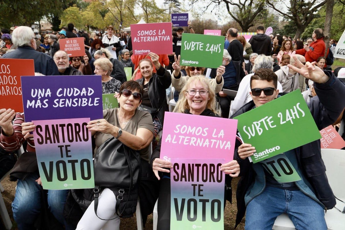 Vamos a construir una ciudad donde tengamos subte las 24 horas, vacantes en todas las escuelas y alquileres accesibles. Hoy tenemos un gobierno que pone a los negociados por encima de las personas. Venimos a terminar con eso. #HayAlternativa