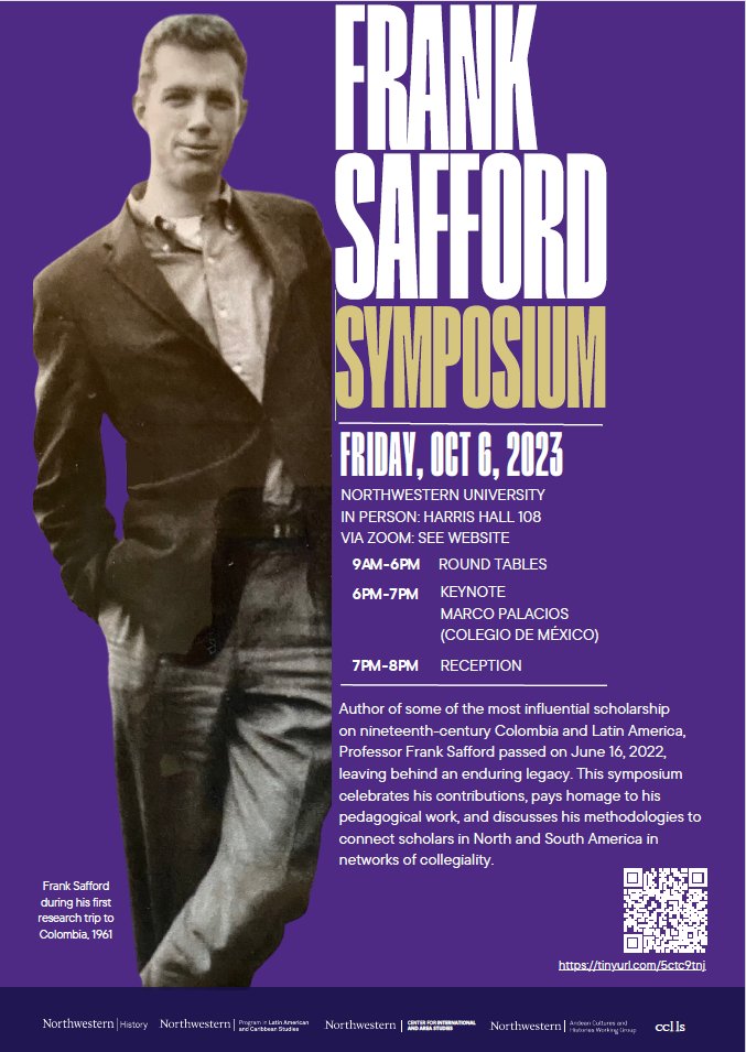 #ACHEEdifunde Frank Safford Symposium @NorthwesternUni, viernes 6 de octubre. Entrada libre, en línea. 
Inscripciones y más información: sites.northwestern.edu/franksaffordsy…