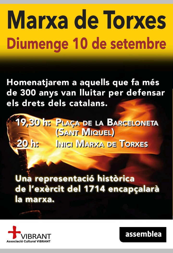 Barceloneta_Anc's tweet photo. Amb el groc d'un altre juny, amb el roig d'esmolar ben be les eines.
Us esperem a tots, a la #Barceloneta.
Demà,  diumenge, a partir de les 19:30 hores a la plaça Sant Miquel. https://t.co/xzQRKWJUUd