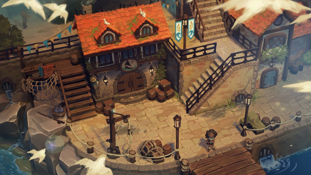 Resurrecting my account here to say how happy I am that #FaeFarm is out, and how proud I am of the team and what we grew together.💖This concept was one of the first I made for the game so I thought folks might like to see it! I hope everyone has a lovely time playing!