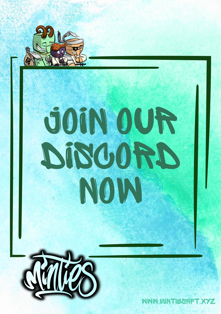 💬 Looking for a place to share your NFT passion? Our Minties community is the perfect destination! Join us, and let's make this journey unforgettable. 
discord.gg/EwG3zyv2N4
#NFTEnthusiasts #JoinOurCommunity