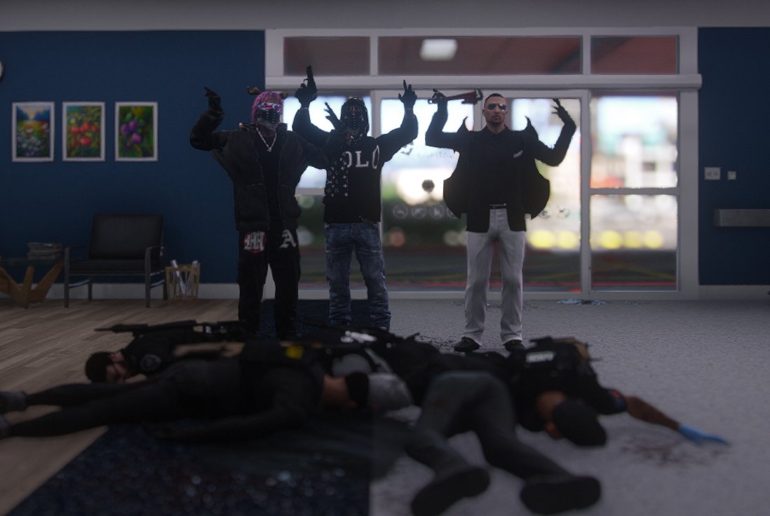 TheRubyRP's tweet photo. A gang has just taken over the Police Department!
📸 Movelook
#gta #gtav #gta5 #gta5rp #gtavrp #game #games #gaming #gamer #fivem #rubyrp #rubyroleplay #fivem https://t.co/pvHBBx9OzE