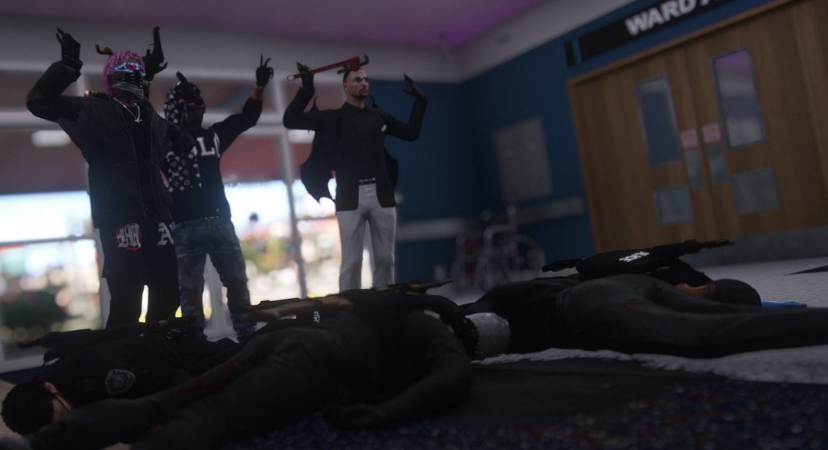 TheRubyRP's tweet photo. A gang has just taken over the Police Department!
📸 Movelook
#gta #gtav #gta5 #gta5rp #gtavrp #game #games #gaming #gamer #fivem #rubyrp #rubyroleplay #fivem https://t.co/pvHBBx9OzE