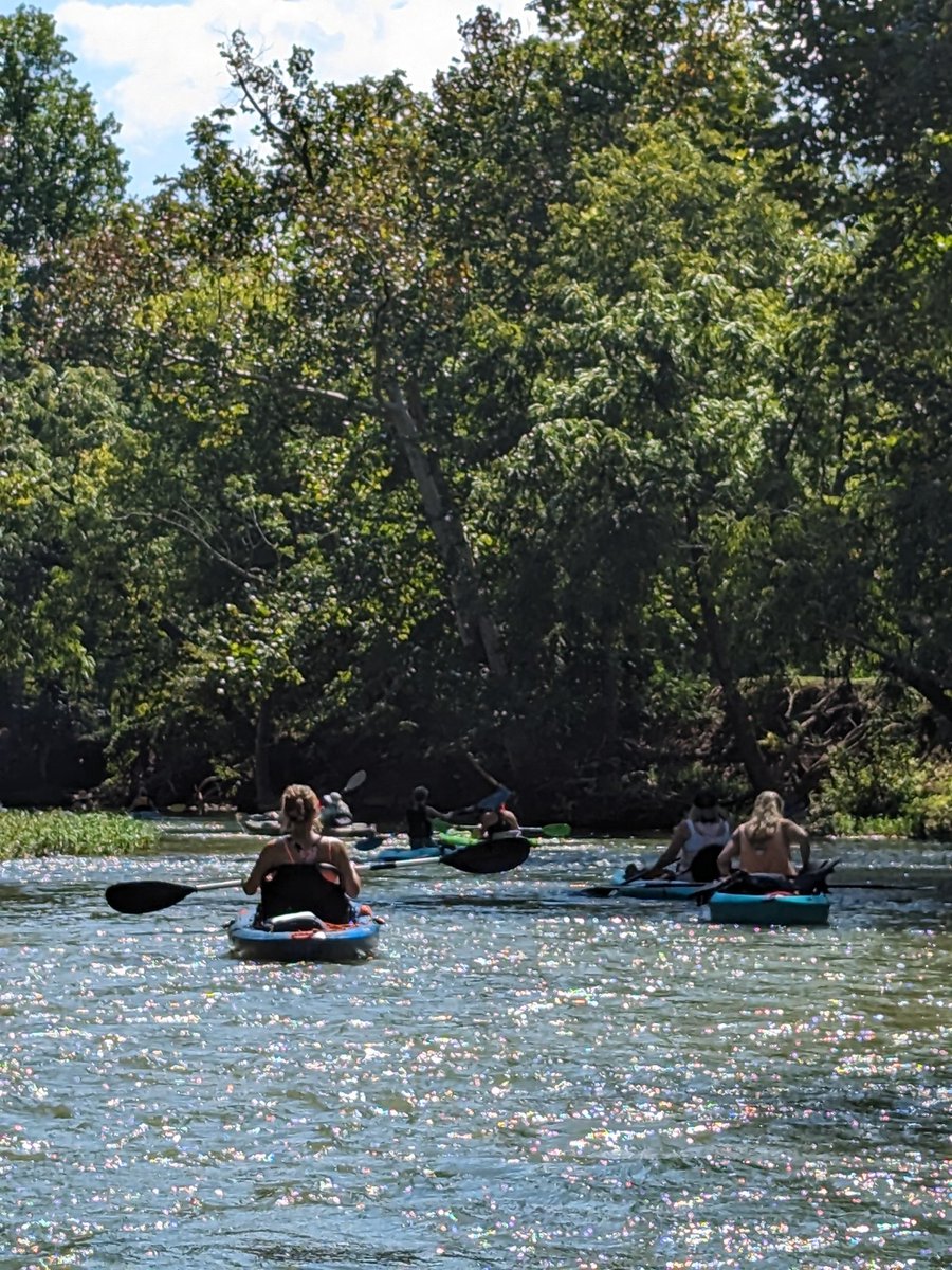 Great group float today with our friends from the Little Pigeon Pirates. Was a great day to Float the Forge.