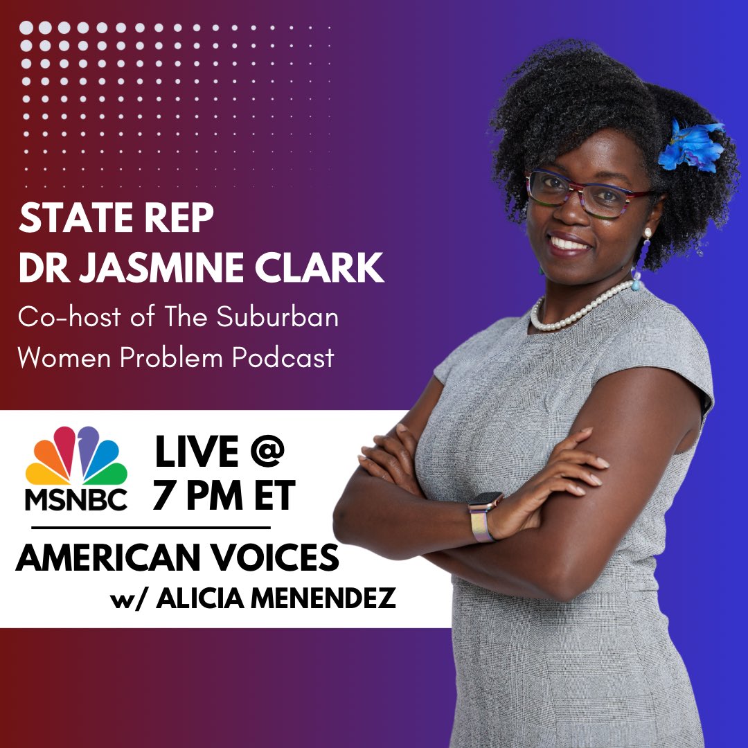 I’ll be on tonight (Saturday, Sept 9) with host Alicia Menendez to discuss what’s happening in politics today! Tune in!