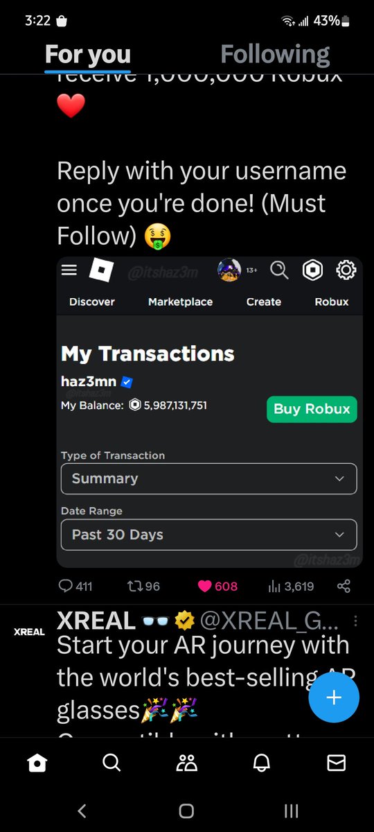 randomyt1234's tweet photo. @itshaz3m I liked here is proof.
User Raydeniii22. PLS HAZEM PLZZZ https://t.co/Sew7B9bikw