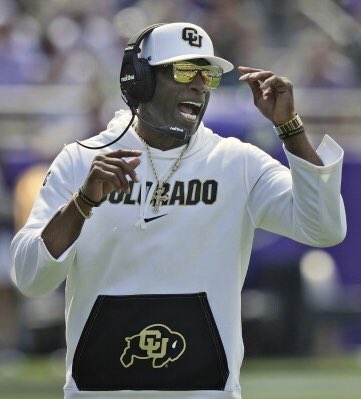 MattWallace888's tweet photo. 🚨Deion Sanders is a PRIME Example of What it Looks Like When A College Football Coach Rejects Wokenes and Embraces Discipline/Respect/Family!🚨

In 2020, Deion Wrote A Very Nice Letter To President Trump Requesting A Pardon For Lil Wayne. He Has No Fear of The Woke Mob or of Backlash For His Actions/Beliefs! Instead, He Sticks To His Principles and Puts God First!

In 2017, He Partnered With The ‘Koch Brothers To Help Disadvantaged Families in Dallas. When The Media Tried To Attack Him For Working With The Based Billionaires, He Respectfully Told Them To F OFF and Doubled Down!

Since Getting His New Head Coaching Job in Boulder, He Has Refused To Force Buffs Players To Get Vaccinated or Wear Covid Masks in Their Facilities!

🚨 DEION’S ANTI-WOKE MENTALITY IS TRANSLATING DIRECTLY TO WINNING GAMES! COACH SANDERS IS LEADING THE  COLORADO BUFFALOES TO THEIR BEST START IN SCHOOL HISTORY & A BLOWOUT WIN OVER THE NEBRASKA CORNHUSKERS 🚨

Do you Believe Coach Prime is An Outstanding Example For Young Men To Aspire To Be!?