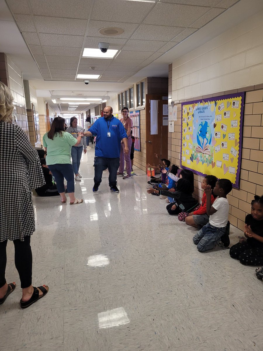 Our hearts are sad! We had to say goodbye to one of the best custodians today! We will miss you Mr. Michael! #victorylap #GarfieldEagles #SparkingJoy <a href="/kcpublicschools/">KCPS</a>