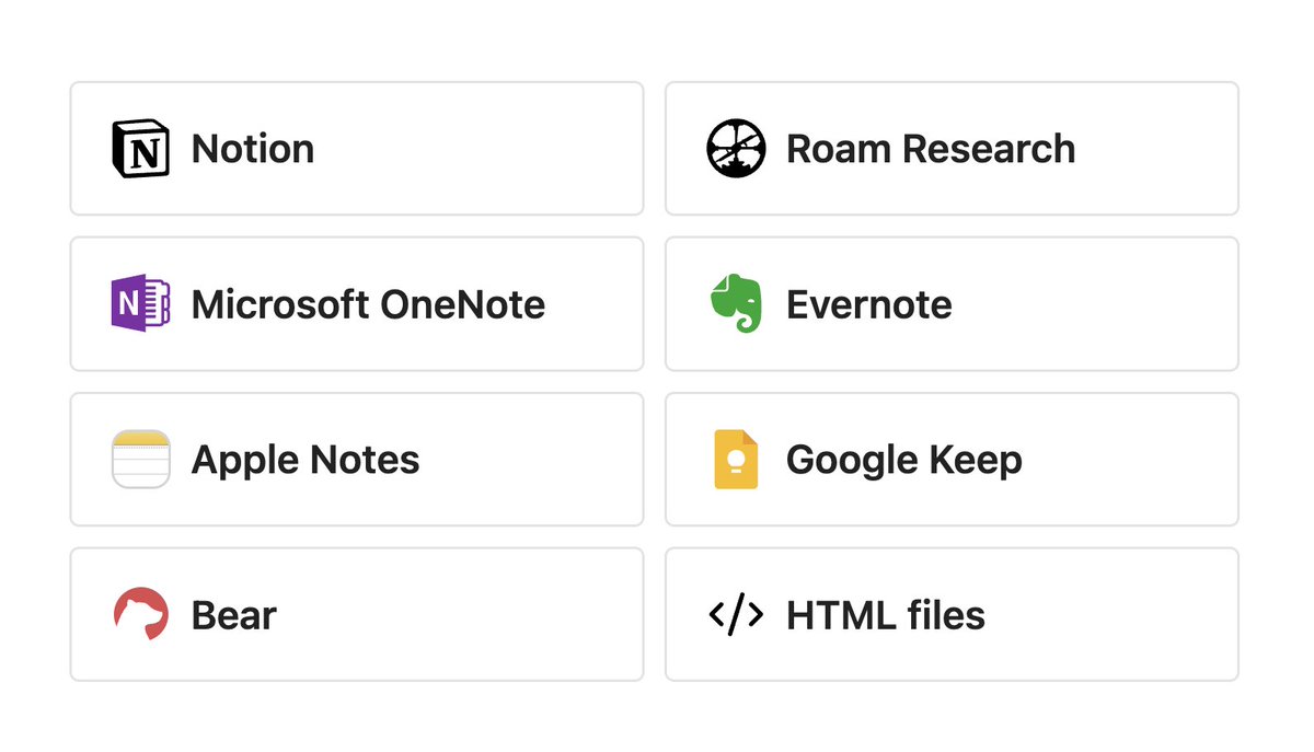 You can now easily convert your notes to durable, private, local files, that you own and can access offline at any time. Free your notes from proprietary formats and databases.