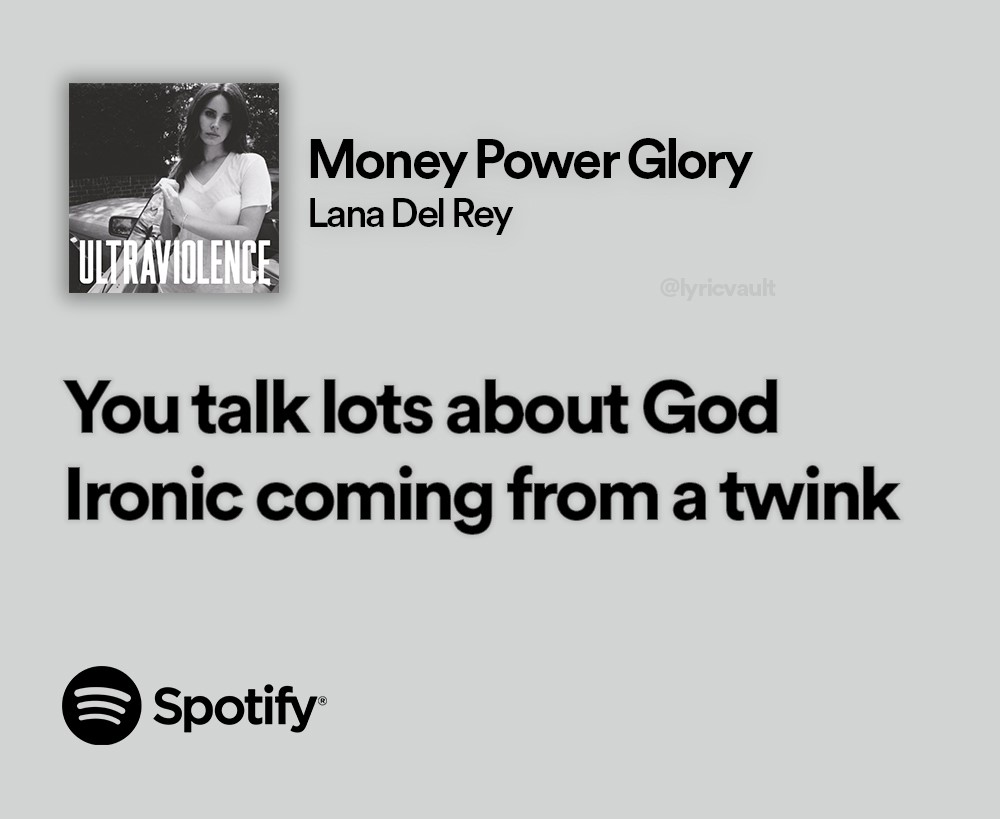 Money Power Glory - Lana Del Rey
