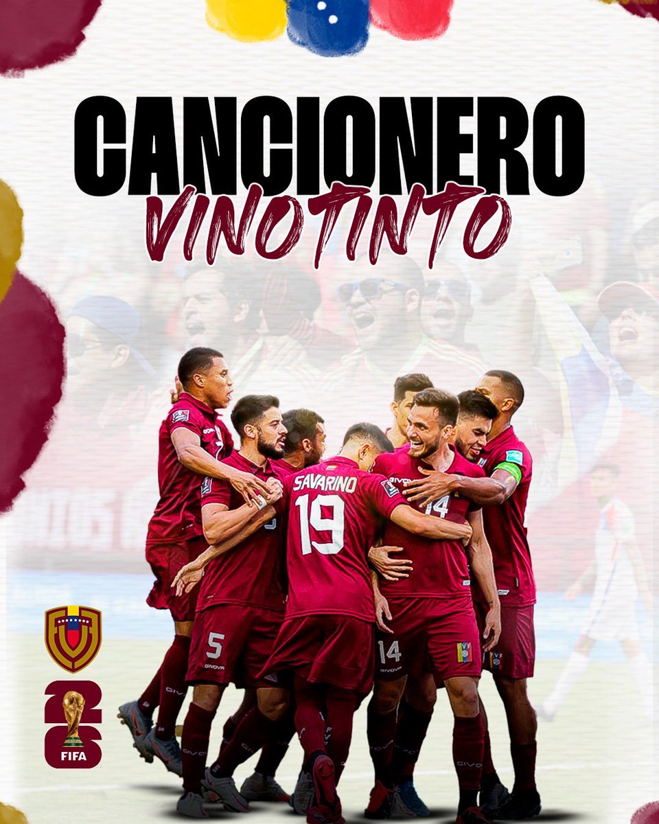 LDR_CFC's tweet photo. Cancionero Vinotinto

Alentemos todos a la selección nacional en Maturín, aquí están las canciones de la Barra para el debut como local en las Eliminatorias.

¡Juntos por el sueño mundialista!

#VinotintoSoy https://t.co/3fEWI0OMJ3