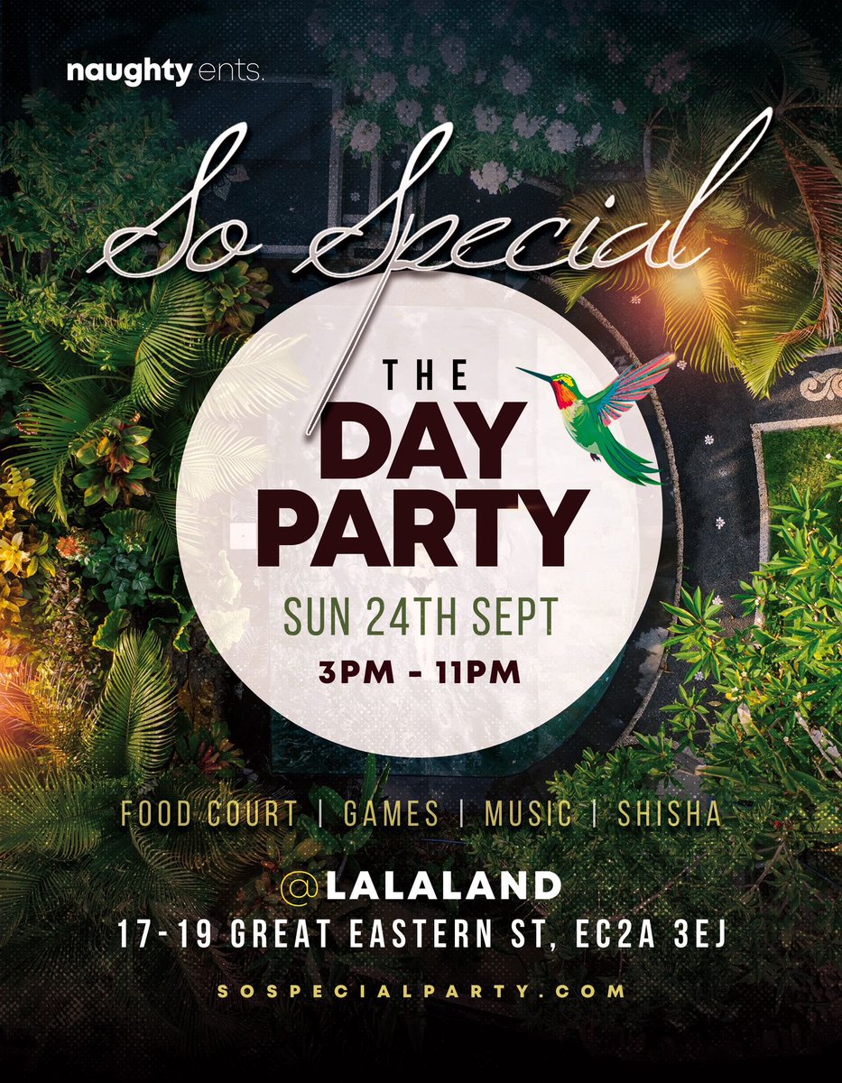 kaenaughty's tweet photo. SO SPECIAL is bacccccck, for an exclusive end of Summer Closing Party, Come and join us as we eat, drink and party to end summer the only way we know how. 

Get your tickets now https://t.co/08ODiVxqcD

#dayparty #closingparty #summer #dancehall #afrobeats #london https://t.co/Qmh24hdvBo