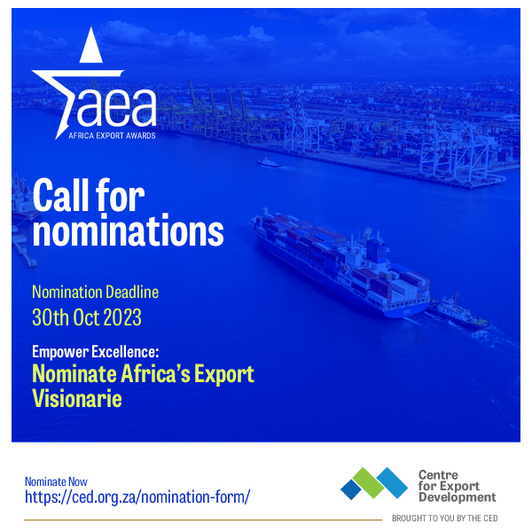 CentreExportDev's tweet photo. Celebrate export ingenuity with us! Nominate your company for the Africa Export Awards and share success stories.  #AfricaExportsAwards https://t.co/RqI3rxa7zi https://t.co/4peWaQHXlU