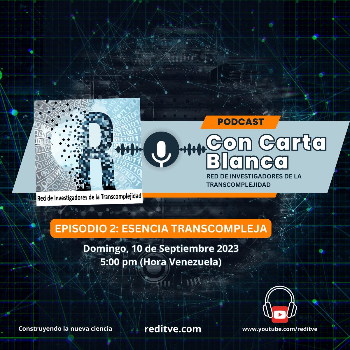 Nodoitc's tweet photo. Mañana Domingo, a las 5:00 pm hora Venezuela, tendremos un nuevo episodio de nuestro podcast en el canal de Youtube. Pendientes que el invitado tiene el club de fans más grande de toda REDIT.. ¡conéctate y descubre quién es! https://t.co/YEPw0y0xVU
