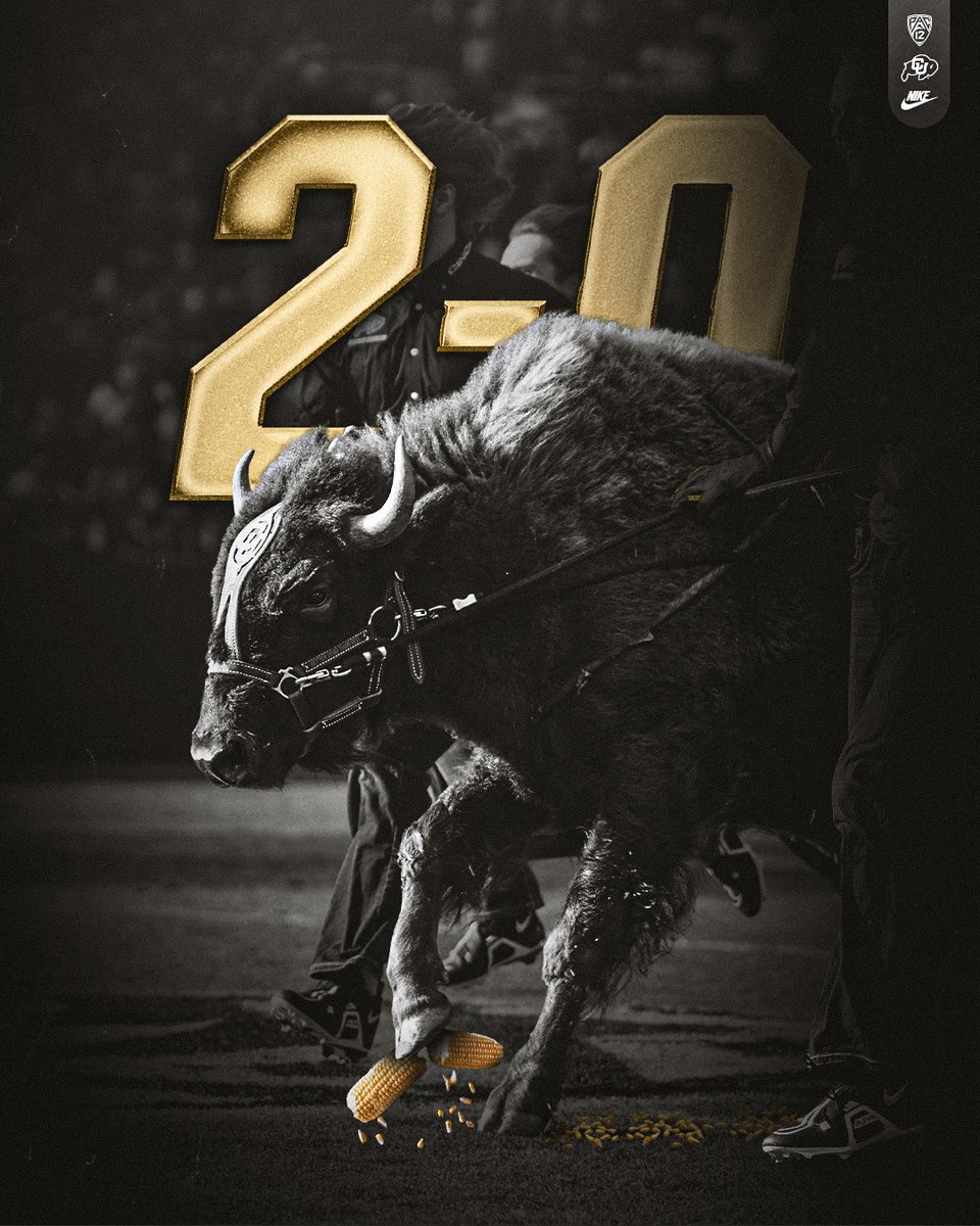 CUBuffs's tweet photo. 2-0. https://t.co/ZSFRoY1hJ2