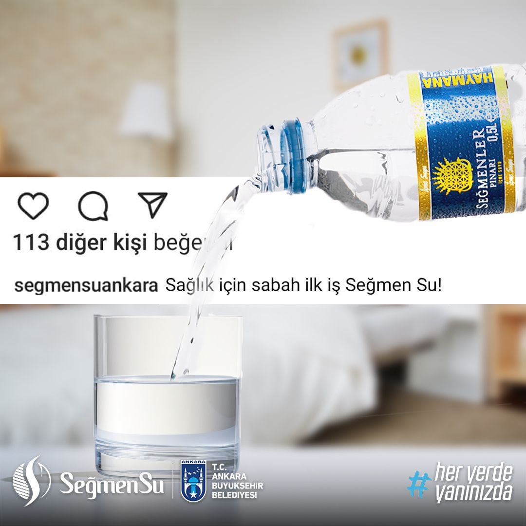 Sağlık için sabah ilk iş Seğmen Su için! 🥰💧

#Ankara #SeğmenSu #SeğmenlerPınarı