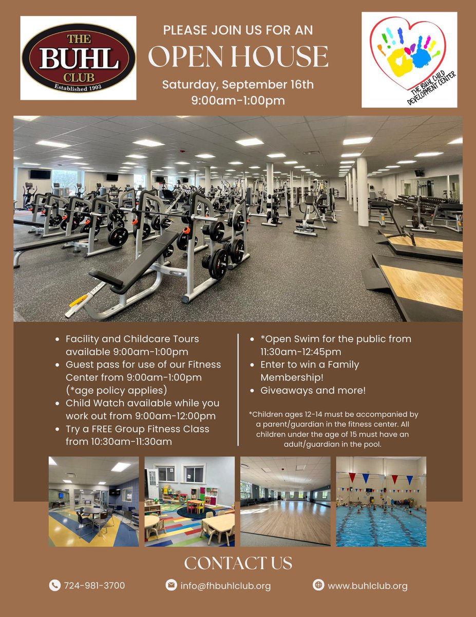 buhlclub's tweet image. Join us for an open house next Saturday, September 16th 9:00am-1:00pm!