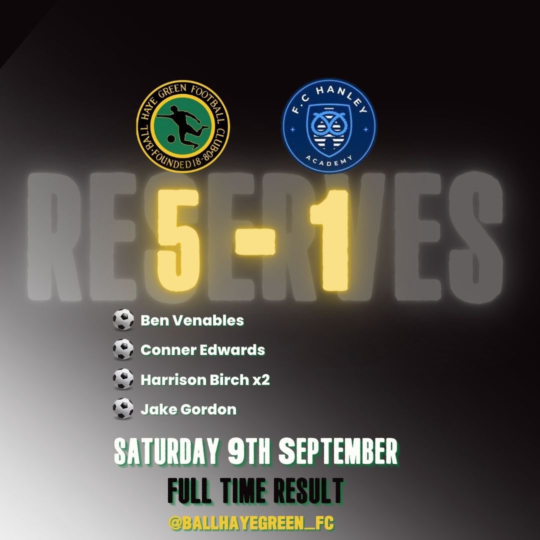 BHGFC1880's tweet photo. A 5⭐️ display from our reserves this afternoon! 🟢⚪️

An emphatic 5-1 win takes us top of the league 💚💚

#ballhayegreenfc #bhgfc #greenarmy #leekstaffordshire #staffordshiremoorlands #staffsfootball #reserves #upthegreen #wearetop https://t.co/ohqvSwiHFK