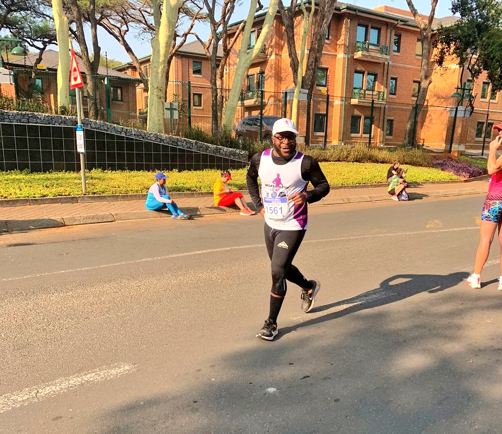 thembantsena's tweet photo. We come back to the streets, in peace with a humble and contrite PACE!😊

Dem legs still rusty coming from a prolonged absence on the grind.  Big ups to Brooklyn race organizers for a superbly put morning affair👌🏾.

#RunningWithTumiSole 
#450KMRunForAPurpose 
#FetchYourBody2023 https://t.co/tiCeB77ZQH