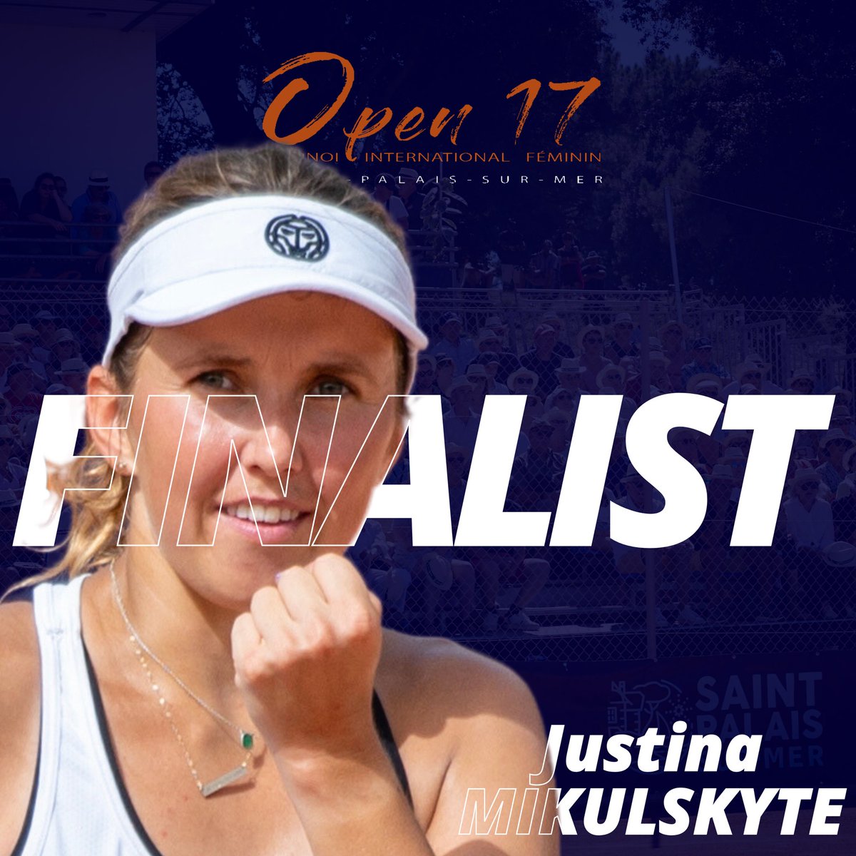 Open17stpalais's tweet photo. ��𝙄𝙉𝘼𝙇𝙄𝙎𝙏🔥

Justina Mikulskyte est la première finaliste de cette 4ème édition de l’Open 17 !💪

La lituanienne 🇱🇹, tête de série N°8 a écarté la française Amandine Hesse (gagnante de l’édition 2021) sur le score de 6/3 6/4.👏 https://t.co/mfmqlikV8u