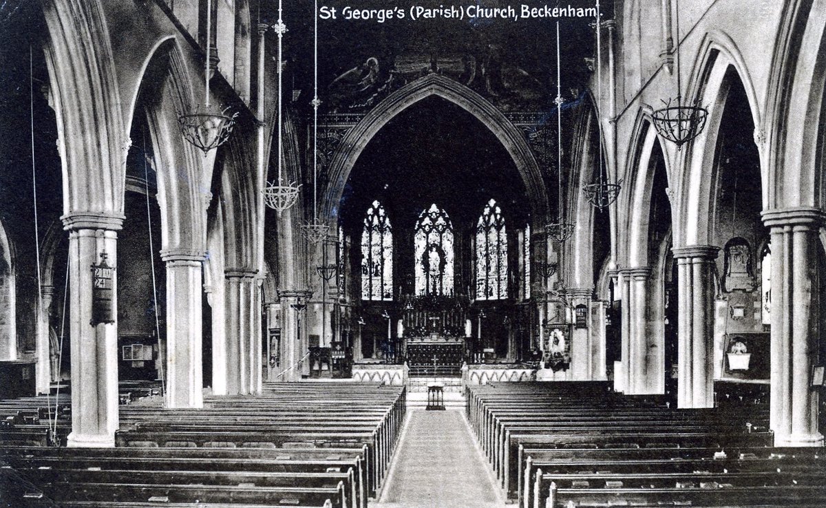 St George’s Church #Beckenham (here in 1915) will be ringing to the voices of the Beckenham Chorale when we meet for the first rehearsal of the season on Tuesday. Join us if you are a singer - new members always welcome! 
beckenhamchorale.org.uk/singwithus