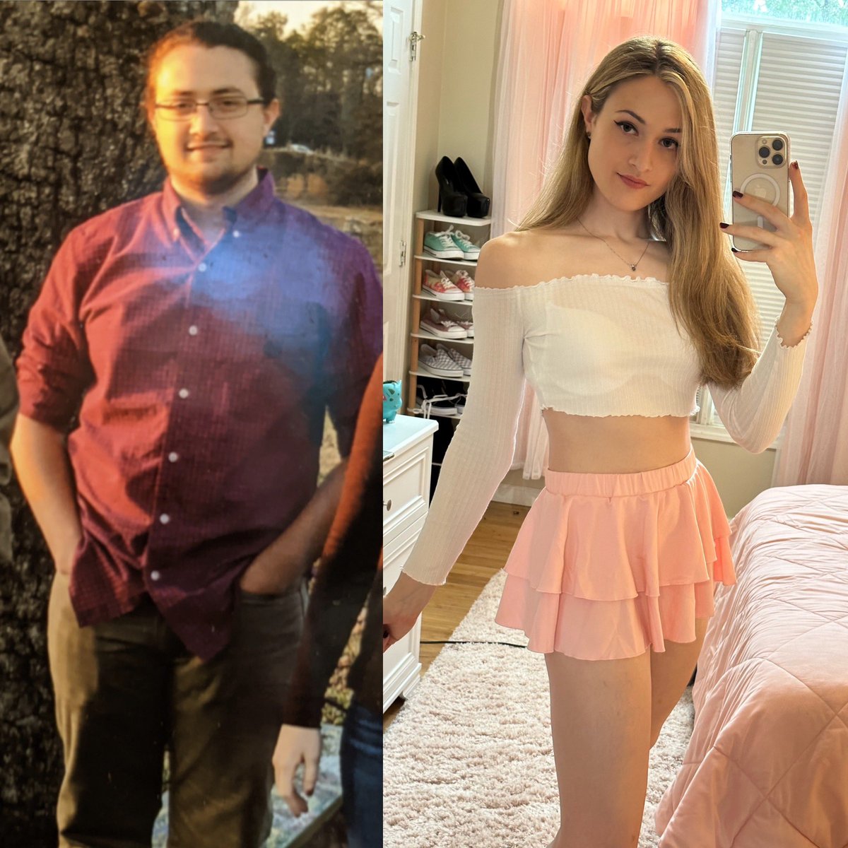 If you want to be a girl you can just be one 🩵🤍🩷