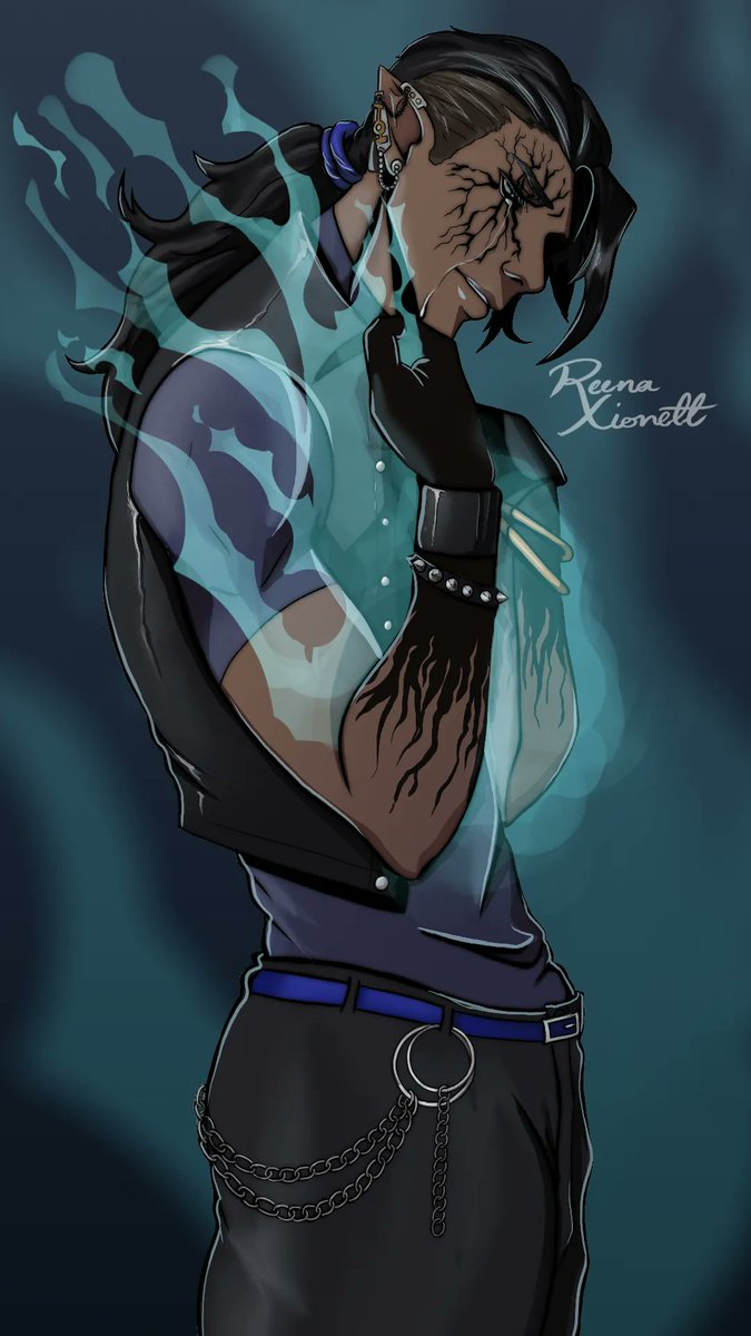 ReenanaAli's tweet photo. NEW CHARACTER DESIGN!!! 
As per request!!! 
It was based on vvvv

Song: Snuff
Artist: @slipknot

#art #characterdesign #digitalart #originaldesign #originalart #cintiq #wacom #photoshop https://t.co/TQxKlQGhoz