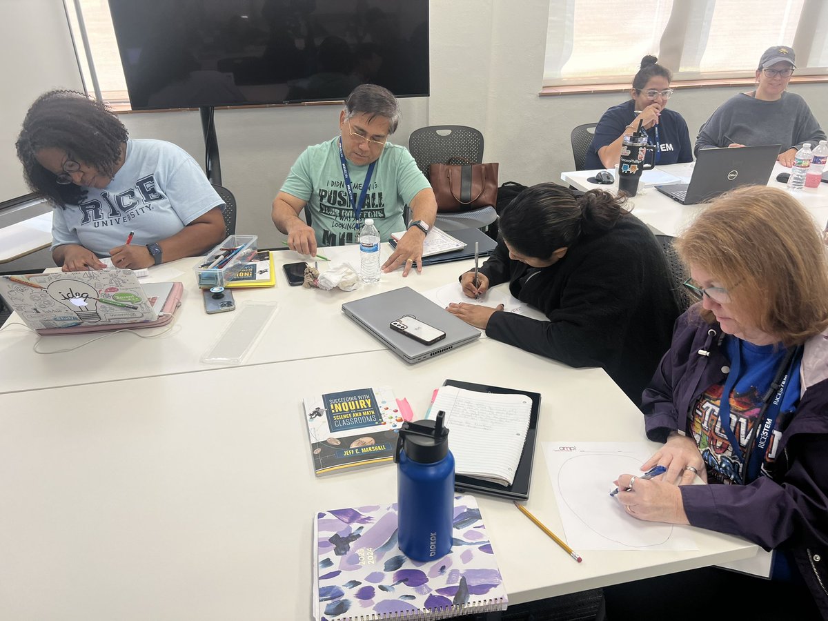 NicoleRam2020's tweet photo. At Rice AMP taking on this instructional catalyst coach role helping fellow educators learn how to incorporate math/science in their 5th grade classes! @RiceU_STEM @icerd02 @MathScSayda @conocophillips #ampRice @MelilloMS_PISD @PISDMIDDLE @MelilloMS_PISD @DPowell_PISD https://t.co/EBHbE6QVws