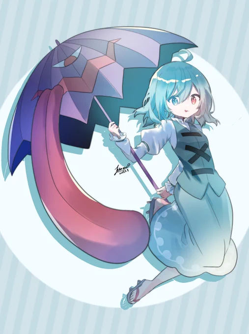 #東方Project  #深夜の真剣お絵描き60分一本勝負小傘ちゃん 