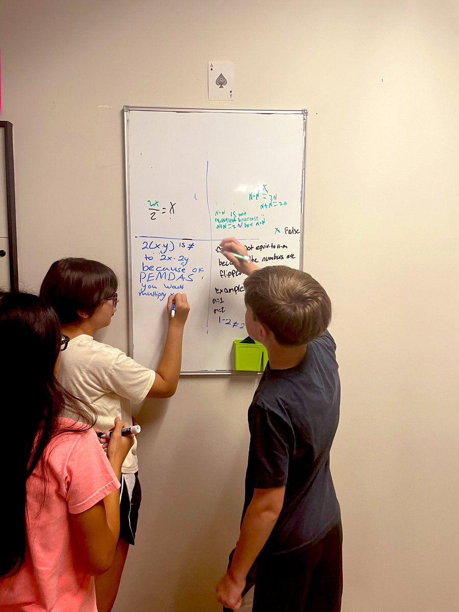 Equivalent or not? That is the question! 7W math-magicians show various representations of the values of 3, 1/2 & 1. Visuals, fractions, equations & more! Then, they worked to prove that 1 of 4 tricky statements was truly equivalent👀 They brought the receipts!🧾 @SevenBridgesMS