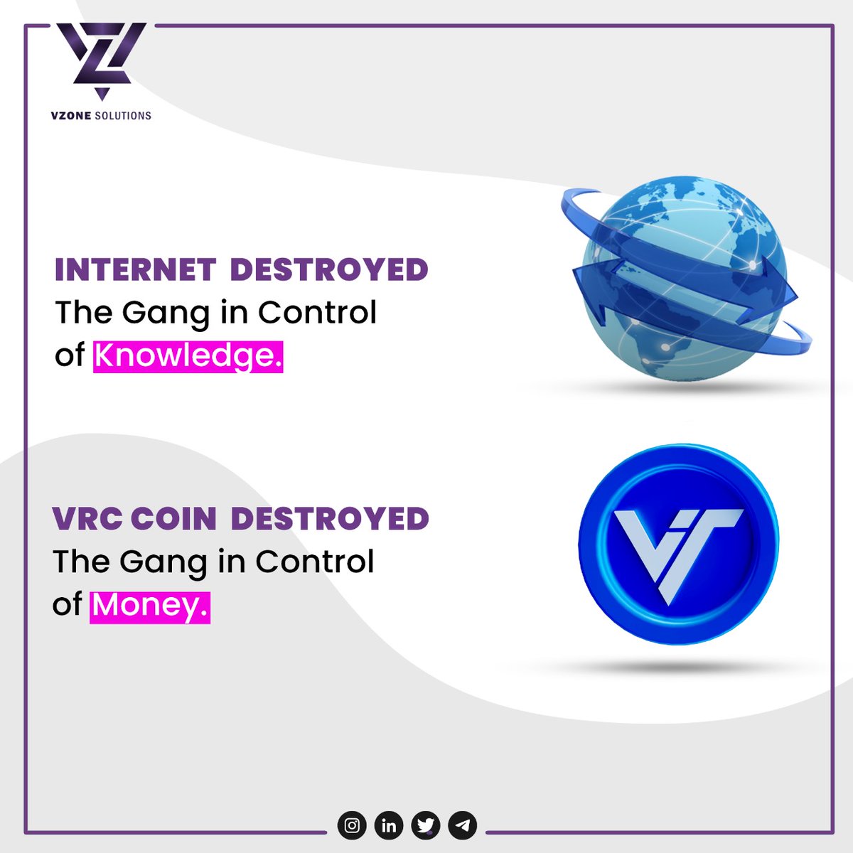 Blocklabtech's tweet photo. 🌐📚 The internet shattered the gatekeepers of knowledge, and now VRC Coin is on a mission to break the chains of financial control! 💰🔗 Join the revolution.
.
.
.
.
#vz #vzone #virtualzone #vzonesolutions #KnowledgeFreedom #FinancialEmpowerment #VRCoinRevolution https://t.co/CZCVt6lLVI