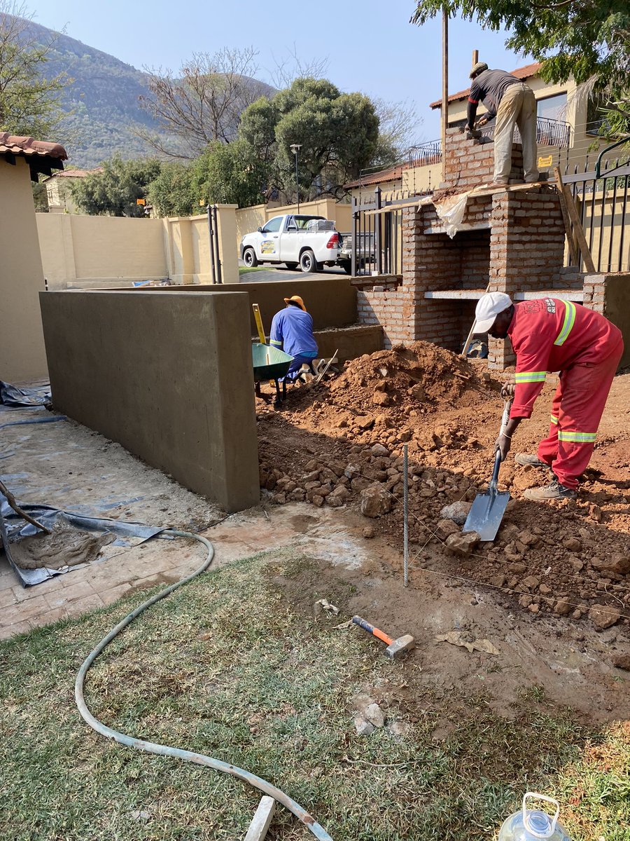 Nastry6's tweet photo. Before&amp;after braai area and Paving Project done by MBC Civil&amp;Construction contact us today for a free quote 0713474693 
Professional home builders registered with NHBRC&amp;CIDB https://t.co/OFrvUGauLG