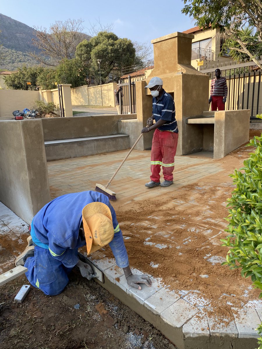 Nastry6's tweet photo. Before&amp;after braai area and Paving Project done by MBC Civil&amp;Construction contact us today for a free quote 0713474693 
Professional home builders registered with NHBRC&amp;CIDB https://t.co/OFrvUGauLG