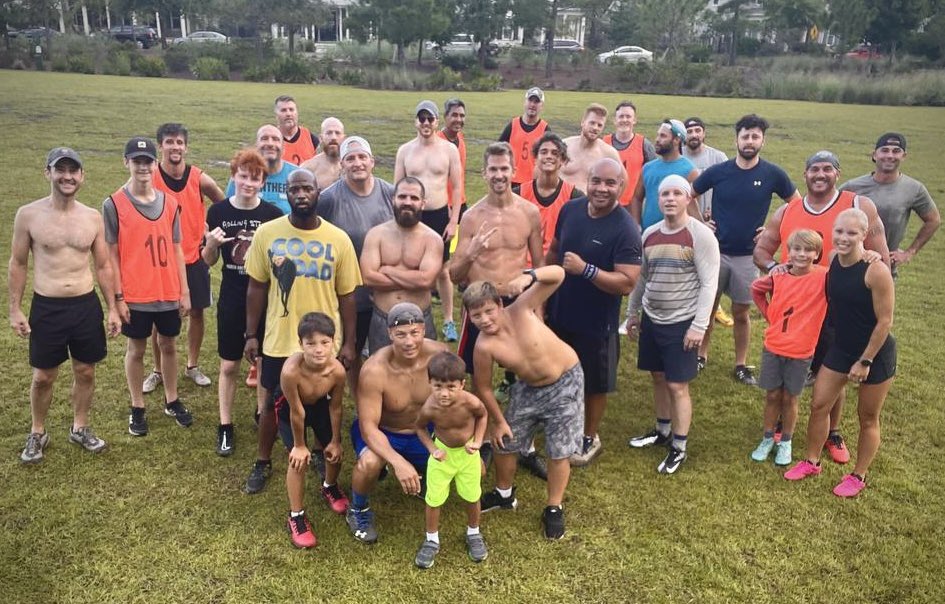 Moved 3,000 miles at the start of 2020. - new state - lockdowns - no community Decided to change that. I like people but I don’t love sitting around a table in a room - so I posted on fb: “come play frisbee this Saturday” 6 people showed and we had a blast. The next week it