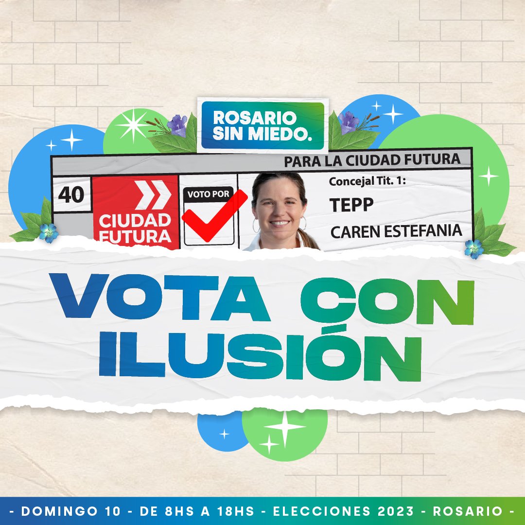 Mañana votá <a href="/juanmonteverde/">Juan Monteverde</a> intendente y <a href="/carentepp/">Caren Tepp</a> concejala