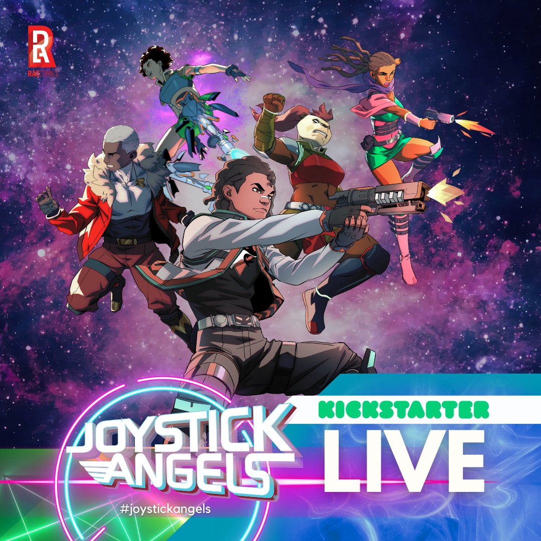 DON'T FORGET THE JOYSTICK ANGELS KICKSTARTER IS STILL LIVE! Now, it’s up to YOU to help us meet our stretch goals!! bit.ly/3DBIUls #raecomics #Kickstarter #comicbooks #indiecomicstok #booktok #blackbooks
