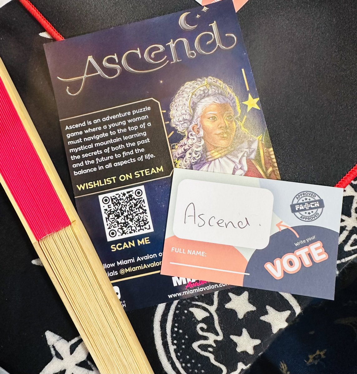 MiamiAvalon's tweet photo. Don’t forget to vote for Ascend at @IGFestUK! 🎟️ Find us over at #Indieverse ✨ see you there! #i71 🏔️ https://t.co/KYiN4BH1yV