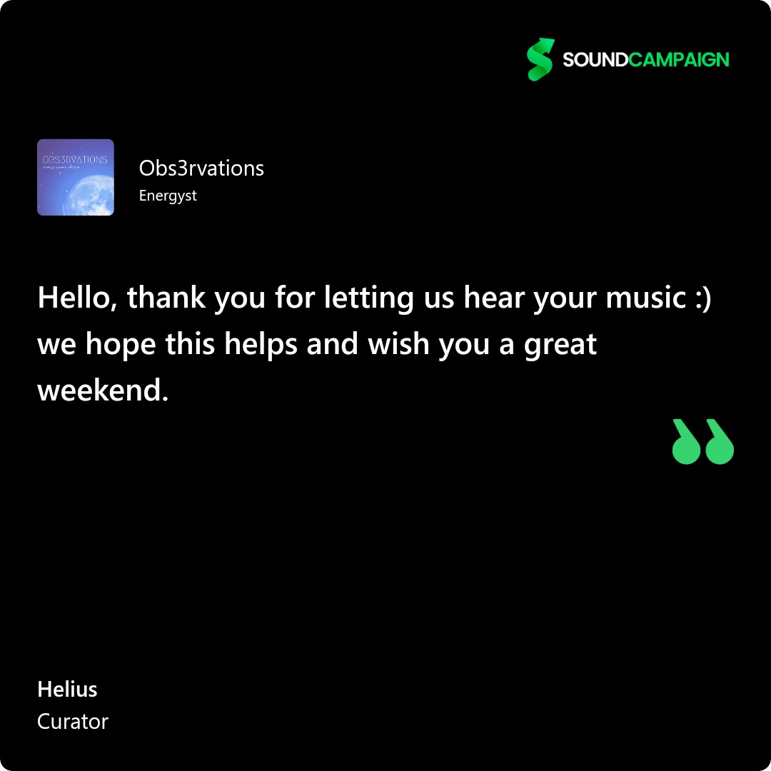 Thank you for adding me to the playlist
open.spotify.com/playlist/0QdRO…
#helius
#soundcampaign
#promotion
#spotify